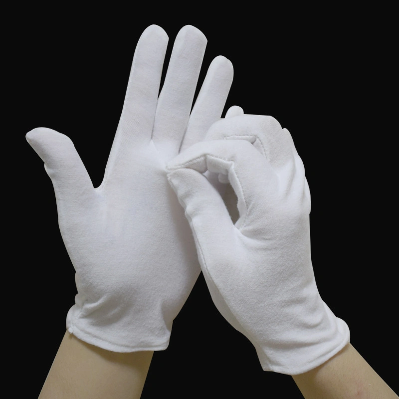 Welcome White Gloves Etiquette Pure Cotton Antique Thin Work Gloves Jewelry Driver Hand Gloves